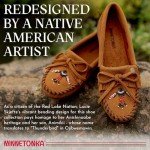 Minnetonka Women’s Thunderbird “Animikii” Hardsole – Moccasins for Women with a Classic Leather Moccasin Silhouette, Cushioned Footbed, and Beaded Moccasin Design, Brown, Size 10
