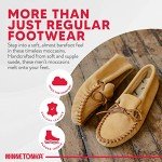 Minnetonka Men's Leather Laced Softsole Moccasin, Brown, 10 W