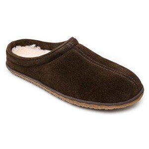 Minnetonka Mens Taylor Slippers, Chocolate, Size 10