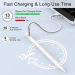 Stylus Pen for iPad, 13 mins Fast Charge for Apple iPad Pencil with Palm Rejection, Tilt Sensitivity, Work for 2018-2024 iPad Air 3/4/5/M2, iPad Mini 5/6, iPad 6/7/8/9/10, iPad Pro 11"/12.9"/M4