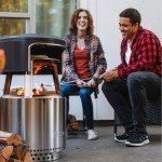 Solo Stove Bonfire Pi Fire | Pizza Oven Accessory for Bonfire Fire Pit, Incl. Carry Case & Cordierite Pizza Stone, Wood Burning Assembly, Stainless Steel, (H x Dia): 16.9 x 19.3 in, 19.6 lbs