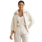 KASHWÉRE Oprah's Favorite Things 2023 Women's Cozy Long Sleeve Full Zip Jacket, Crème (XL)