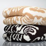 Kashwere Heavenly Soft Throw Blanket (Stone/Creme, Damask Pattern, Size 52" x 70") Luxury Plush Throw - Warm & Cozy Ultra Soft Blanket for Bed or Sofa