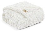 UGG 10483 Adalee Soft Faux Fur Reversible Accent Throw Blanket Luxury Cozy Fluffy Fuzzy Hotel Style Boho Home Decor Soft Luxurious Blankets for Couch, 50 x 70-inch, Natural