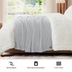UGG 38815 Luna Cotton Oversized Waffle Knit Throw Blanket Super Soft Lightweight Breathable Cozy Machine Washable Cotton Comfort Summer Throw Blankets for Home or Travel, 50 x 70-Inch, Stone