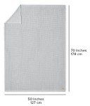 UGG 38815 Luna Cotton Oversized Waffle Knit Throw Blanket Super Soft Lightweight Breathable Cozy Machine Washable Cotton Comfort Summer Throw Blankets for Home or Travel, 50 x 70-Inch, Stone