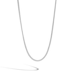 John Hardy Icon Classic Chain Collection Women's Chain Necklace, 2.5MM 925-Sterling Silver Hand-Woven Luxury Necklace with lobster Claw Clasp, Size 18"