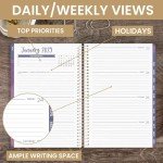 bloom daily planners 2025 Calendar Year Day Planner (January 2025 - December 2025) - 5.5” x 8.25” - Weekly/Monthly Agenda Organizer Book with Stickers & Bookmark - Good Things Are Coming