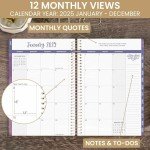 bloom daily planners 2025 Calendar Year Day Planner (January 2025 - December 2025) - 5.5” x 8.25” - Weekly/Monthly Agenda Organizer Book with Stickers & Bookmark - Good Things Are Coming