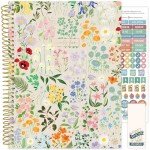 bloom daily planners 2025 Planner (8.5" x 11") Calendar Year Day Planner (January 2025 - December 2025) - Weekly & Monthly Dated Agenda Organizer with Stickers & Tabs - Garden Party, Beige