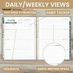 bloom daily planners 2025 Planner (8.5" x 11") Calendar Year Day Planner (January 2025 - December 2025) - Weekly & Monthly Dated Agenda Organizer with Stickers & Tabs - Garden Party, Beige