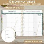 bloom daily planners 2025 Planner (8.5" x 11") Calendar Year Day Planner (January 2025 - December 2025) - Weekly & Monthly Dated Agenda Organizer with Stickers & Tabs - Garden Party, Beige
