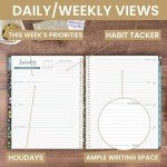bloom daily planners 2025 (8.5" x 11") Calendar Year Day Planner (January 2025 - December 2025) - Weekly/Monthly Dated Agenda Organizer with Stickers & Tabs - Be Kind