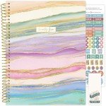 bloom daily planners 2025 Planner (8.5" x 11") Calendar Year Day Planner (January 2025 - December 2025) - Weekly & Monthly Agenda Organizer with Stickers & Tabs - Watercolor Waves