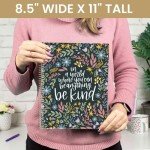 bloom daily planners 2025 (8.5" x 11") Calendar Year Day Planner (January 2025 - December 2025) - Weekly/Monthly Dated Agenda Organizer with Stickers & Tabs - Be Kind