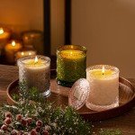 LA JOLIE MUSE Sandalwood Rose Candle, Scented Candles, Candles Gifts for Women, Natural Soy Candle, 6 oz 40 Hours Burn, Candles for Home Scented