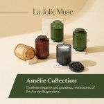 LA JOLIE MUSE Pomegranate & Pine Candle, Christmas Candles for Home Scented, Holiday Candle Gifts for Women&Men, Natural Soy Candles, Luxury Jar Candle, 11oz