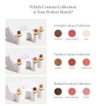 Ogee Face Stick Crystal Collection Trio - Contour Stick Makeup Collection - Certified Organic Contour Palette - Includes Bronzer Stick, Blush Stick & Highlighter Stick
