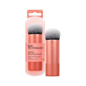 Real Techniques Bubble Blending Makeup Brush, Multipurpose Blending Brush For Liquid, Cream, & Powder Products, Unique Round Brush Head, Stocking Stuffer, Synthetic Bristles, Cruelty Free, 1 Count