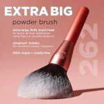 Real Techniques Extra Big Powder Brush, Large Makeup Brush For Powder, Fluffy Head For All-Over Setting, XL Brush For Quick Application, Stocking Stuffer, Cruelty-Free, Synthetic Bristles, 1 Count