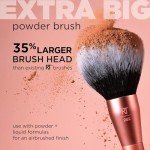 Real Techniques Extra Big Powder Brush, Large Makeup Brush For Powder, Fluffy Head For All-Over Setting, XL Brush For Quick Application, Stocking Stuffer, Cruelty-Free, Synthetic Bristles, 1 Count