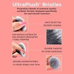 Real Techniques Foundation Makeup Blender, Kabuki Brush For Face or Body Makeup, Works With Liquid or Cream Foundation, No Handle, Blend & Buff Makeup, Dense Synthetic Bristles, 1 Count