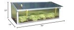 Exaco Year-Round-NP Season 2 x 4 ft. Cold Frame with Dual Purpose Screen or Polycarbonate Lid, Clear