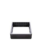 Exaco 645117-NP Ergo Square Modular Raised Garden Flower Bed, Anthracite
