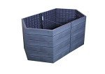Exaco 645101-NP Extension Raised Garden Flower Bed, Anthracite