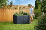 Exaco 645101-NP Extension Raised Garden Flower Bed, Anthracite