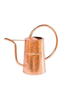 Gardener’s Supply Company Copper Plated Indoor Watering Can | 3 Quart Water Capacity, Decorative Copper-Plated Steel with Easy Pour Curved Spout for Houseplants, Succulents, Seeds, and Herbs