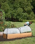 Gardeners Supply Company Garden Row Accelerator Plants Cover | Mini Greenhouse Seedlings & Plant Protector for Raised Garden Beds and Vegetable Rows - 45" L x 22" W x 16" H