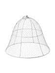 Gardener's Supply Company Sturdy Chicken Wire Cloche Plant Protector & Cover | Sturdy Metal Cage Garden Protection for Your Plants and Seedlings | No Assembly Required - 16" in Diameter x 12-1/2" H