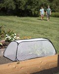 Gardeners Supply Company Garden Row Accelerator Plants Cover | Mini Greenhouse Seedlings & Plant Protector for Raised Garden Beds and Vegetable Rows - 45" L x 22" W x 16" H