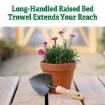 Gardener's Supply Company Lifetime Trowel | Heavy Duty Forged Steel with Ergonomic Hardwood Handle Garden Hand Tool for Digging, Mixing Soil & Outdoor Garden Planting
