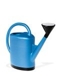 Gardeners Supply Company French Blue Watering Can | 3 Gallon Indoor Outdoor Water Gallon Shower for Plants with Removable Stainless Steel Faceplate Rose Sprinkler Attachment - Blue
