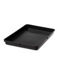 Gardener's Supply Company Small Plant Tray | Multi-use Durable Plastic Tray for Indoor & Outdoor Plants, Seed Starting & Potted Succulents, Flowers | ​22-5/8" L x 15-1/2" W x 2" Deep - Black