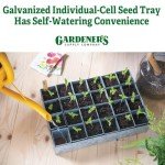 Gardener's Supply Company Self-Watering Galvanized Seed Starting Tray, 24 Cell