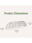 Gardener’s Supply Company Chicken Wire Cloche Garden Plot Plants Cover Protector | Sturdy Arch Metal Tunnel Cage Flowerbeds and Seedlings Garden Protection from Wild Animals | (3-in-1 Set) Extra Large