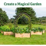 Gardener’s Supply Company Arch Trellis for Elevated Planter Box | 2' x 4' Garden Arbor Trellis for Climbing Plants, Vegetables and Flowers | Decorative Outdoor Garden Landscape