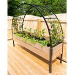 Gardener’s Supply Company Arch Trellis | Garden Arbor Trellis fits 2' x 8' Elevated Planter Boxes for Climbing Plants, Vegetables and Flowers | Decorative Outdoor Garden Landscape
