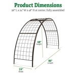 Gardener’s Supply Company Arch Trellis | Garden Arbor Trellis fits 2' x 8' Elevated Planter Boxes for Climbing Plants, Vegetables and Flowers | Decorative Outdoor Garden Landscape