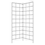 Gardeners Supply Company Two Panel Folding Garden Trellis | Sturdy Metal Frame Outdoor Cucumber, Pea Trellis & Other Climbing Vegetable Garden Plants Support | ​35-1/2"W x 58" H