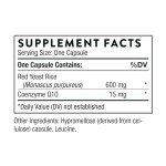 THORNE Red Yeast Rice + CoQ10 - Maintain Healthy Cholesterol Levels and Supports Cardiovascular Health - Gluten-Free, Dairy-Free - 120 Capsules