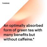 THORNE Green Tea Phytosome - Antioxidant, Liver Protective, and Metabolic Benefits of Green Tea Without The Caffeine - 60 Capsules