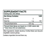 THORNE Phosphatidyl Choline - Phospholipid Complex for Cell Membrane Support - 60 Gelcaps