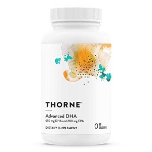 THORNE Advanced DHA - 650 mg DHA and 200 mg of EPA - Supports Healthy Brain Aging and Nerve Function - 60 gelcaps
