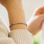 MantraBand Bracelet Bundle - Journey - Inspirational Engraved Adjustable Mantra Band Cuffs - Silver - Gifts for Women