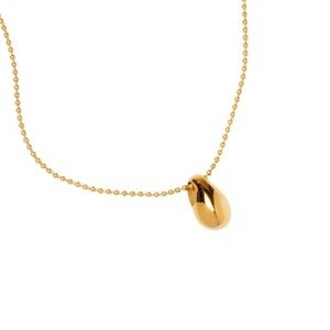 Mantra Brand Necklace - Calm Stone - Inspirational Engraved Adjustable Mantra Necklace - Gold - Gifts for Women