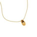 Mantra Brand Necklace - Calm Stone - Inspirational Engraved Adjustable Mantra Necklace - Gold - Gifts for Women